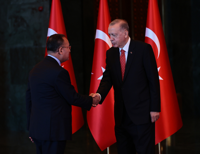 Cumhurbaşkanı Erdoğan 30 Ağustos Zafer Bayramı tebriklerini kabul etti