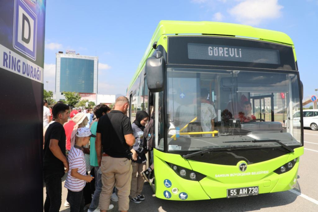 TEKNOFEST'in ilk gününde elektrikli otobüslerle 9 bin 500 yolcu taşındı
