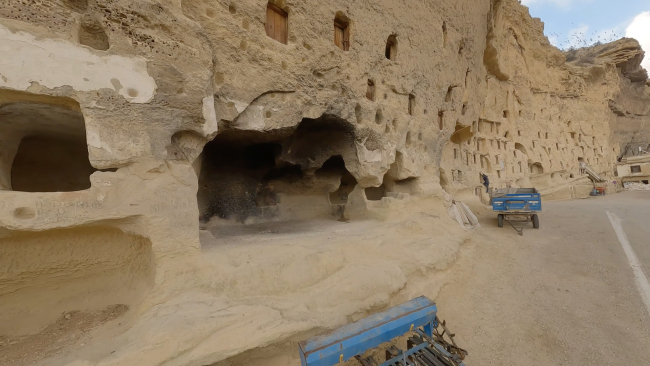 Karaman'da Tarihi Taşkale Tahıl Ambarları dronla görüntülendi