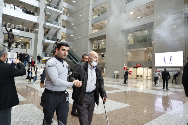 İstanbul Adliyesi'nde yangın tatbikatı