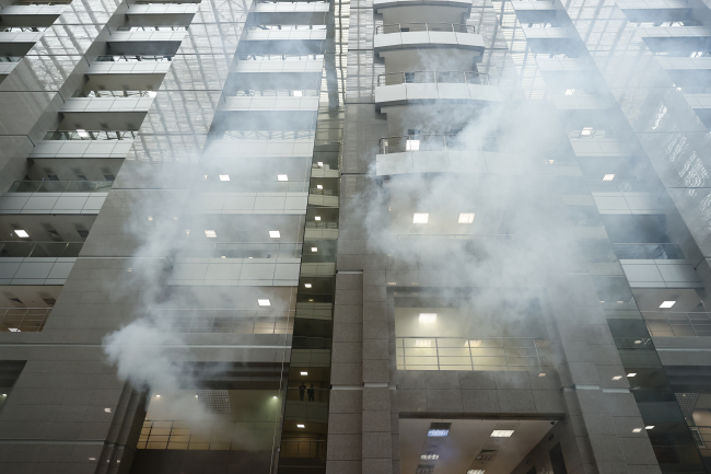 İstanbul Adliyesi'nde yangın tatbikatı