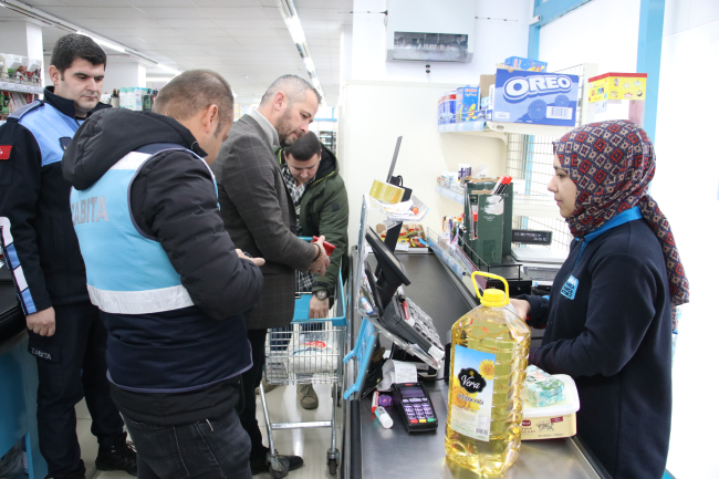 Trakya'da marketlerde fiyat denetimi yapıldı