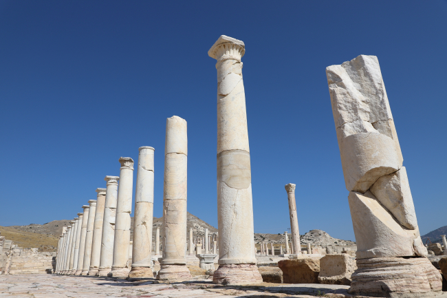 Denizli'deki Tripolis Antik Kenti kazılarında 10 yıl geride kaldı