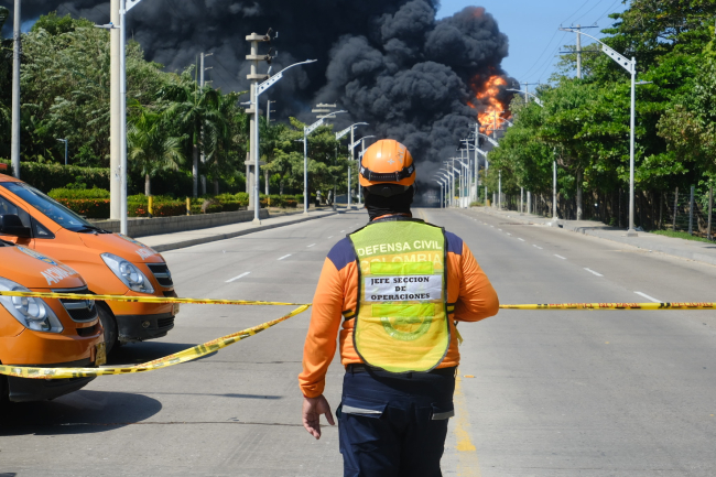 Kolombiya'da yakıt tankı patladı