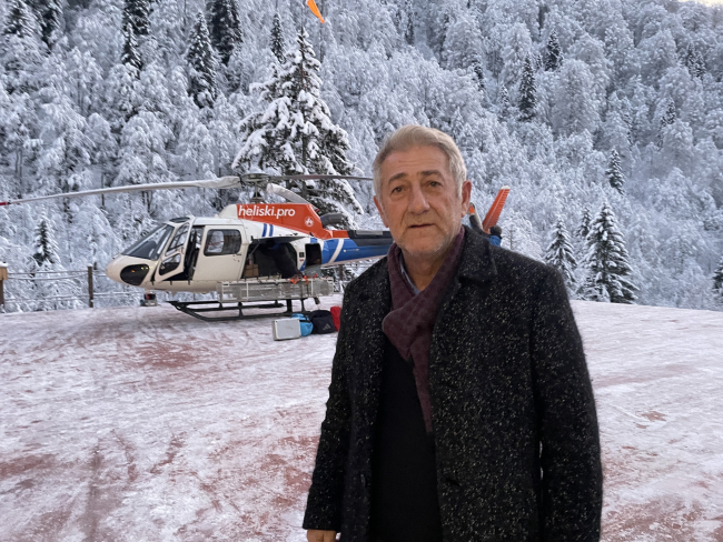 Fotoğraf: AA / Ayder Heliski Havacılık ve Turizm Şirketi Yönetim Kurulu Başkanı Ahmet Haşimoğlu