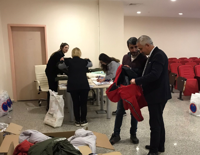 Erzurum'da sağlık çalışanları gönülleri ısıttı