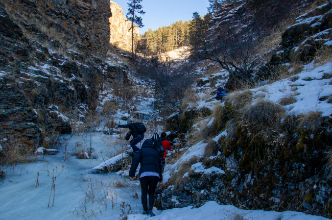 Erzurum'daki Arabakırığı Kanyonu bozulmamış doğasıyla dağcıların gözde rotası