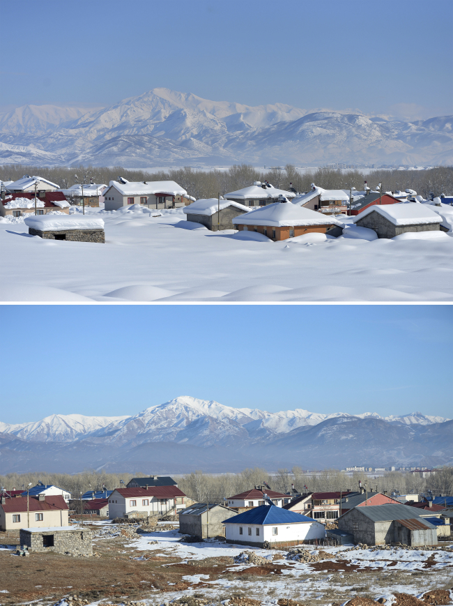 Geçen yıl karla kaplı Ovacık'ta en kurak kış yaşanıyor