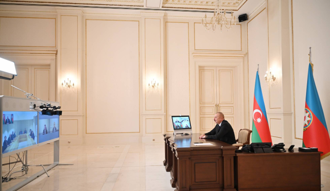 Azerbaycan Cumhurbaşkanı Aliyev, Milli Eğitim Bakanı Özer'i kabul etti