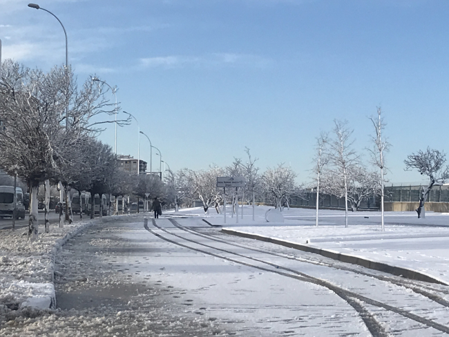 Gaziantep güne bembeyaz uyandı