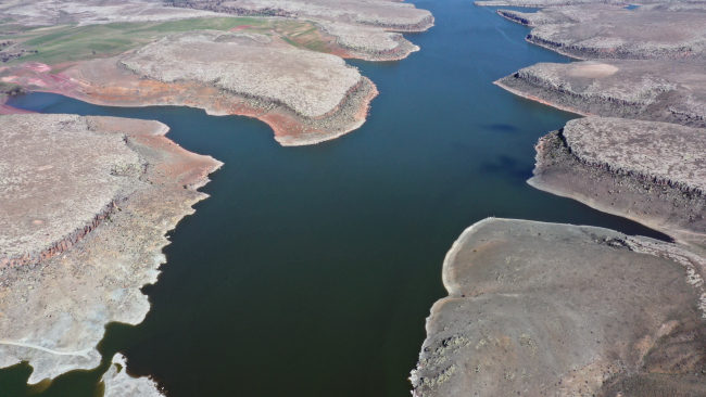 Aksaray'daki Mamasın Barajı'nda doluluk oranı kritik seviyeye yaklaştı