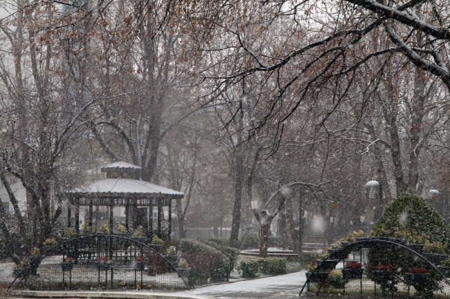 Çankırı'da kar yağışı etkili oluyor