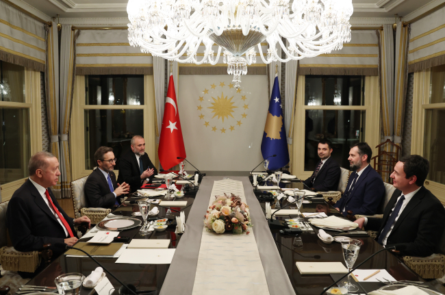 Cumhurbaşkanı Erdoğan, Kosova Başbakanı Kurti'yi kabul etti