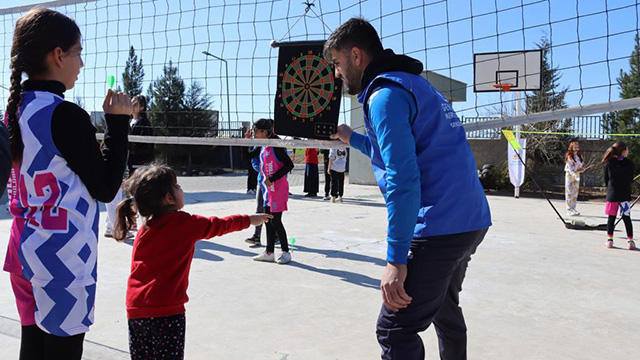 Nusaybin'de depremzede çocuklar için etkinlik