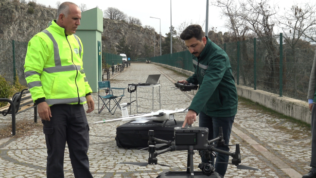 Deprem bölgesinde baraj, gölet ve yağış havzaları İHA'larla takibe alındı