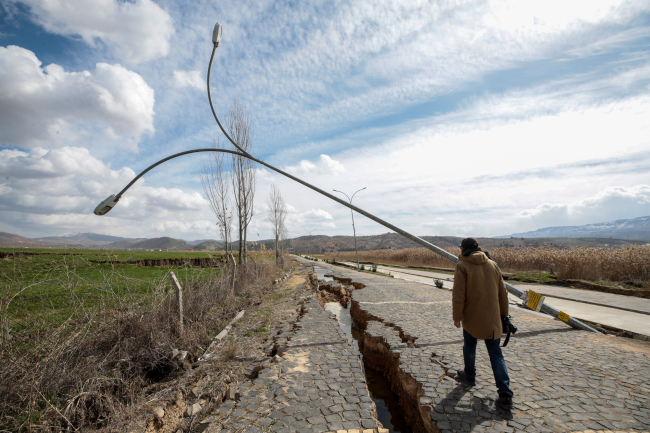 Adıyaman'da depremin hasarı havadan görüntülendi