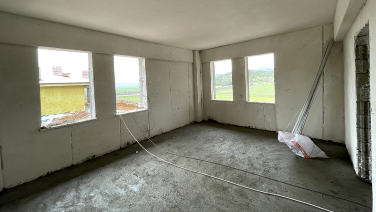 Nurdağı'ndaki afet evlerinin inşası devam ediyor