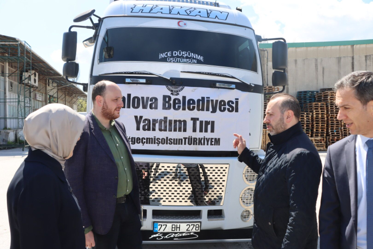 Yalova'dan Hatay'a 3 bin gıda kolisi gönderildi