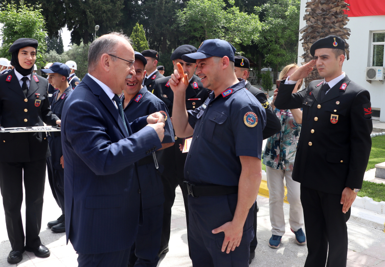Manisa'da engelliler temsili askerlik yaptı