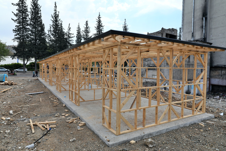 Kahramanmaraş'ta 'ticaretin kalbi'ne ahşap çarşı kuruluyor