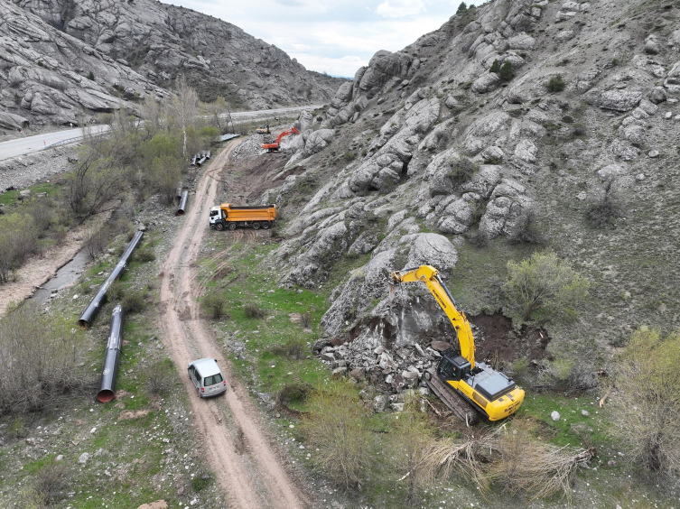 Sivas'a yılda 8,42 milyon metreküp su temin edecek projede sona yaklaşılıyor