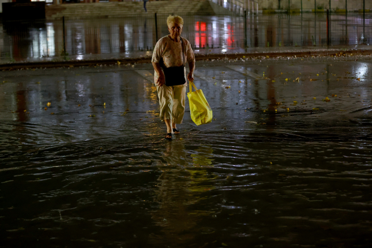 Edirne'de sağanak etkili oldu
