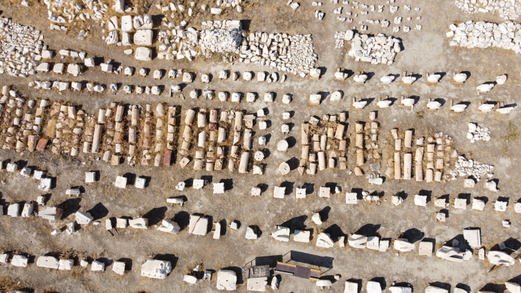 Denizli'deki antik kentte Kurtuluş Savaşı döneminden kalma siper bulundu