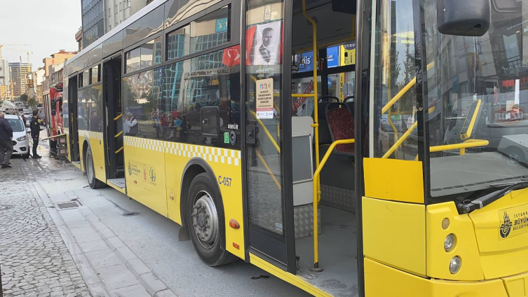 İETT otobüsünde yangın çıktı