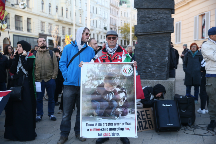 Avusturya’da İsrail’in Gazze’deki saldırılarının sonlandırılması için gösteriler düzenlendi