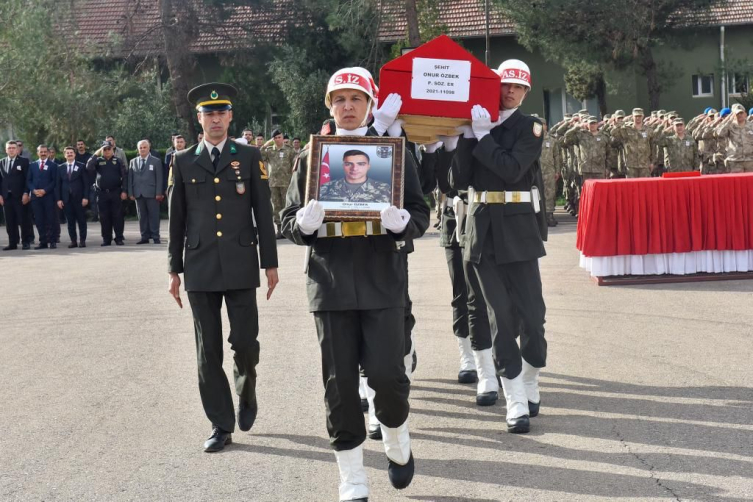 Şehit Özbek'in naaşı memleketine gönderildi