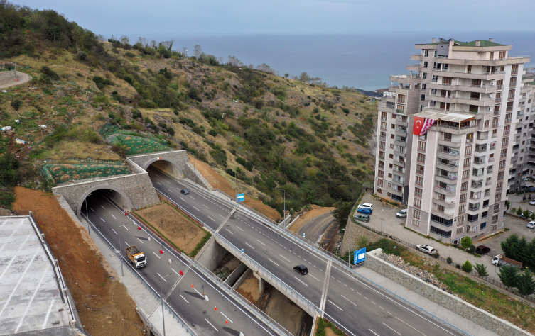 Trabzon'da tüneller ulaşıma nefes oldu