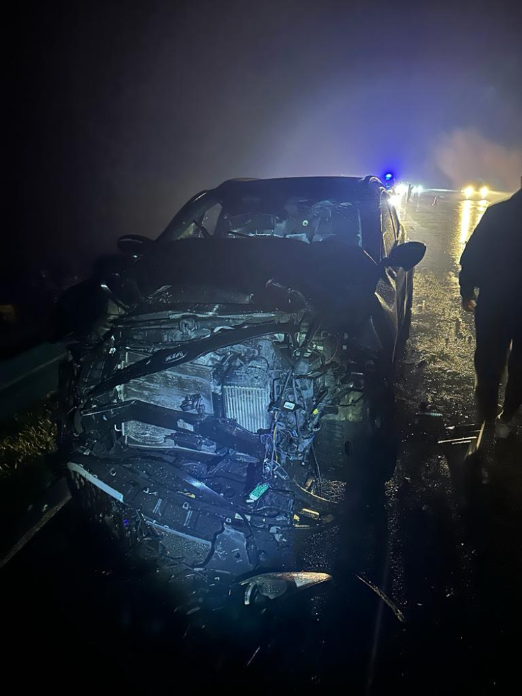 Bursa'da kaza yapan otomobil alev aldı: 7 yaralı