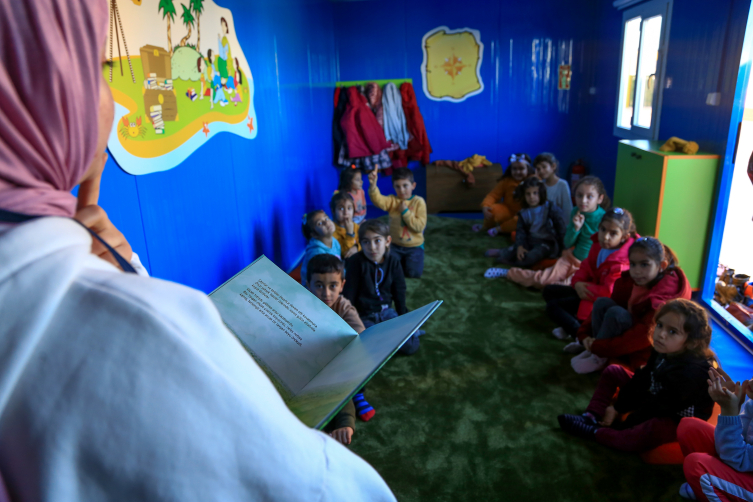 Malatya Teknopark Konteyner Kent'teki çocuklara eğitim desteği