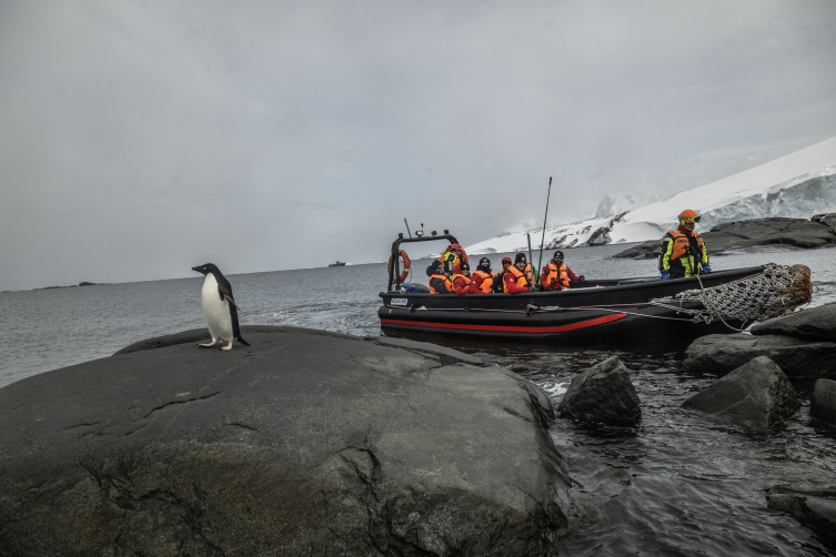 Türk bilim ekibi Beyaz Kıta'daki evi Horseshoe Adası'na ulaştı