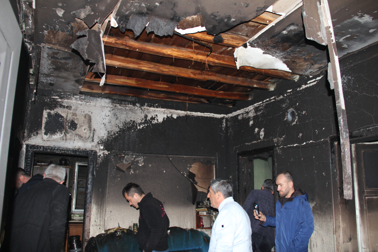 Kırıkkale'de yangın: Müstakil ev kül oldu