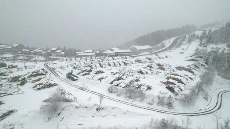 Kastamonu'da kar yağışı etkisini sürdürüyor