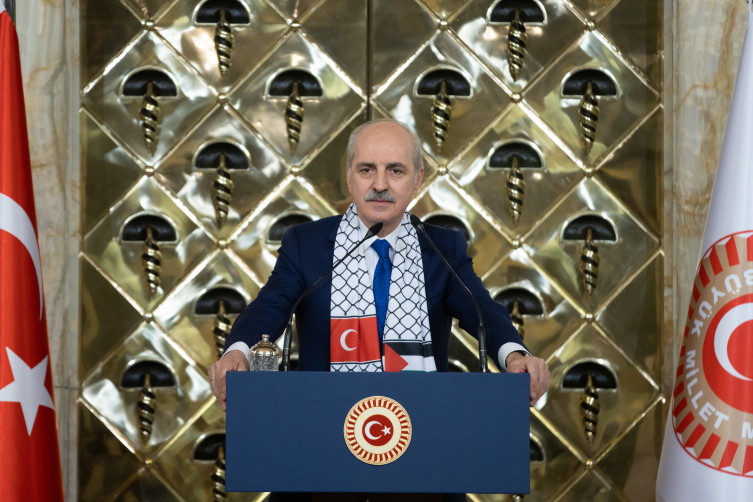 TBMM Başkanı Kurtulmuş Gazzelilerle iftarda bir araya geldi