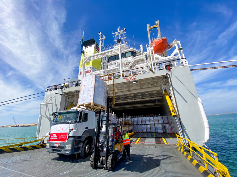 Türkiye'nin Gazze'ye yardımları sürüyor