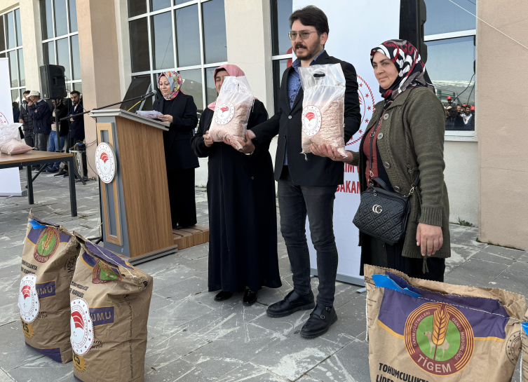 Ardahan'da 210 üreticiye 45 ton korunga tohumu dağıtıldı