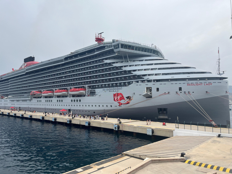 Bodrum, Resilient Lady kruvaziyeriyle gelen 2355 turisti ağırladı