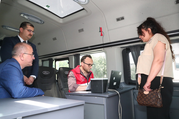 Tokat'ta mobil göç noktası uygulaması tanıtıldı