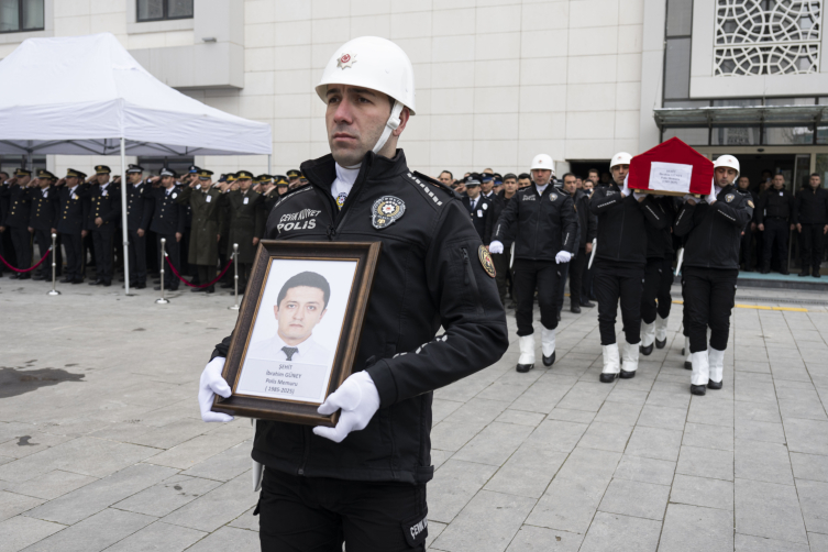 Şehit polis memuru İbrahim Güney için tören düzenlendi
