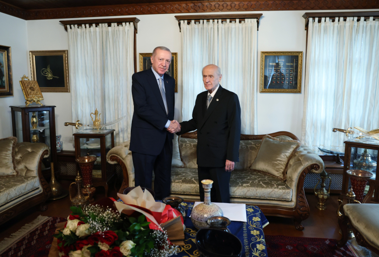 Cumhurbaşkanı Erdoğan, MHP Genel Başkanı Bahçeli ile görüştü