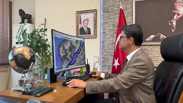 Çanakkale'de yangınlarının etkisi uydu fotoğraflarıyla modellendi