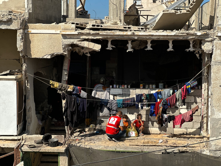 Türk Kızılay, Gazze'de gıda yardımlarını sürdürüyor