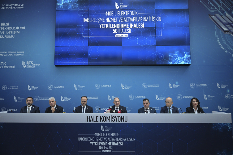 5G ihalesinde en yüksek tekliflerin toplam tutarı 3 milyar 534 milyon dolar oldu