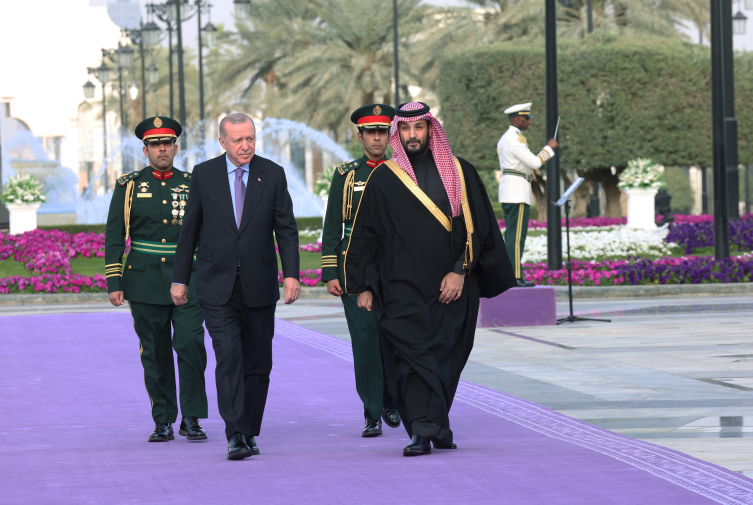 Cumhurbaşkanı Erdoğan, Suudi Arabistan Veliaht Prensi Selman ile görüştü