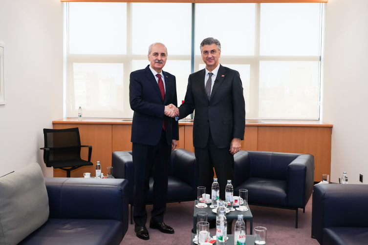 TBMM Başkanı Kurtulmuş Hırvatistan Başbakanı ile görüştü