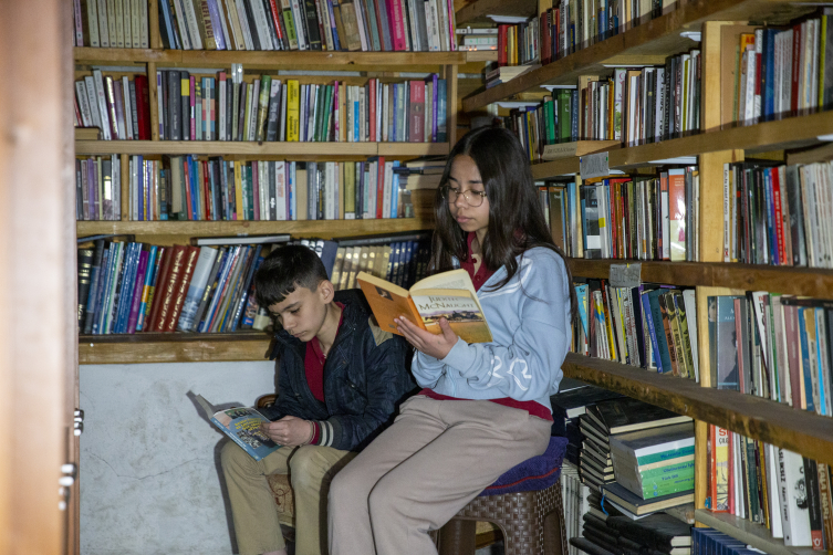 150 yıllık konakta açılan kütüphane öğrencileri ağırlıyor