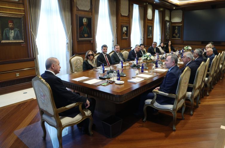 Cumhurbaşkanı Erdoğan, Türk Demokrasi Vakfı heyetini kabul etti